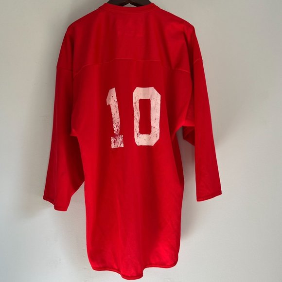 Los Angeles LA Ice Red Hockey Jersey Size LG #10 BAKKA Sports - Picture 6 of 12
